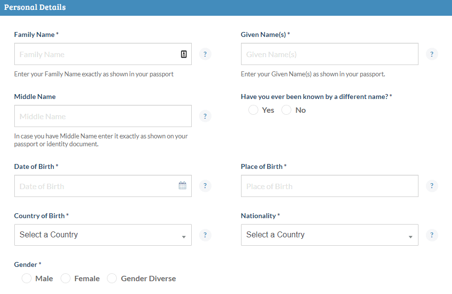 Personal details